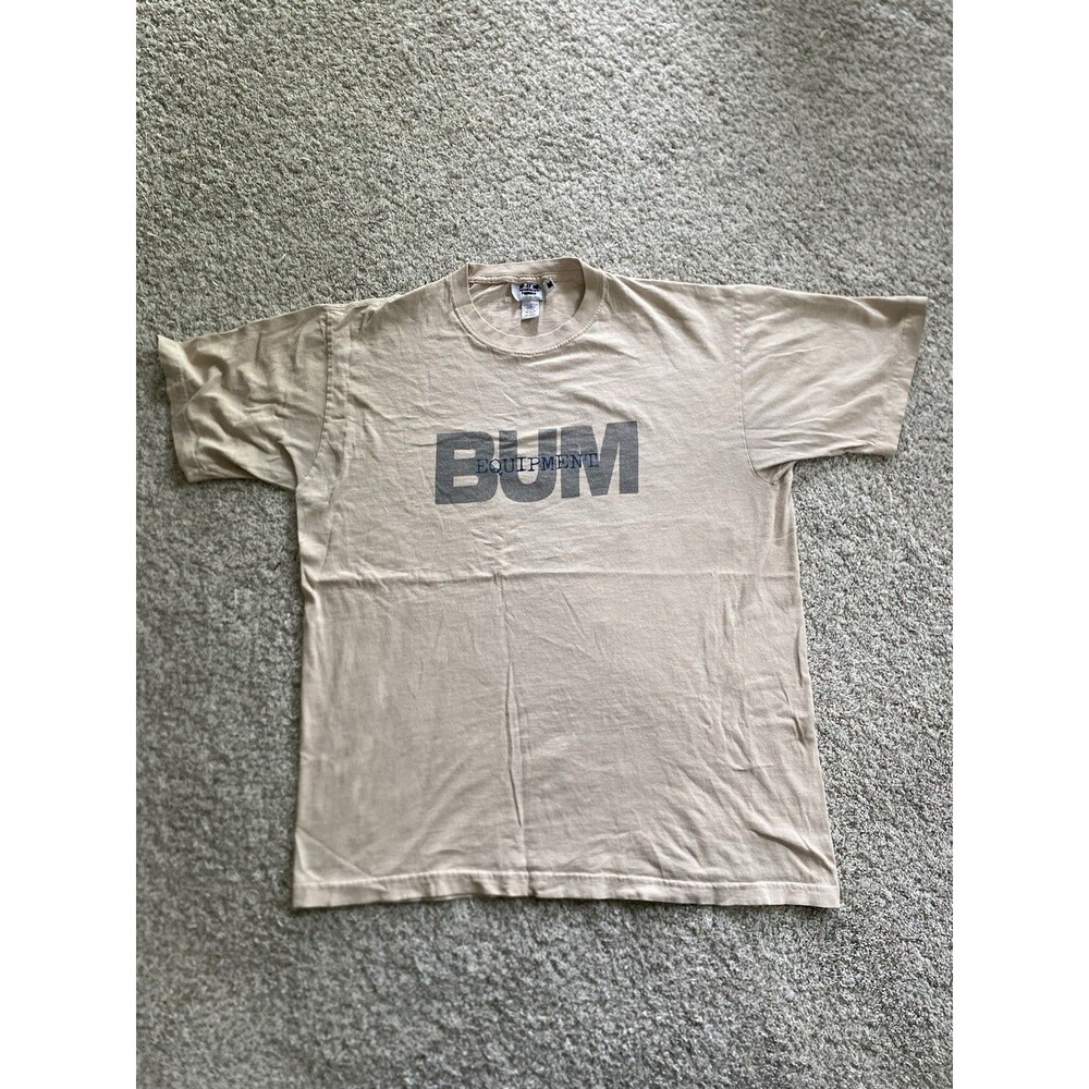 Vintage 90s B.U.M. Equipment BUM T-Shirt Streetwear Surf Large USA Made